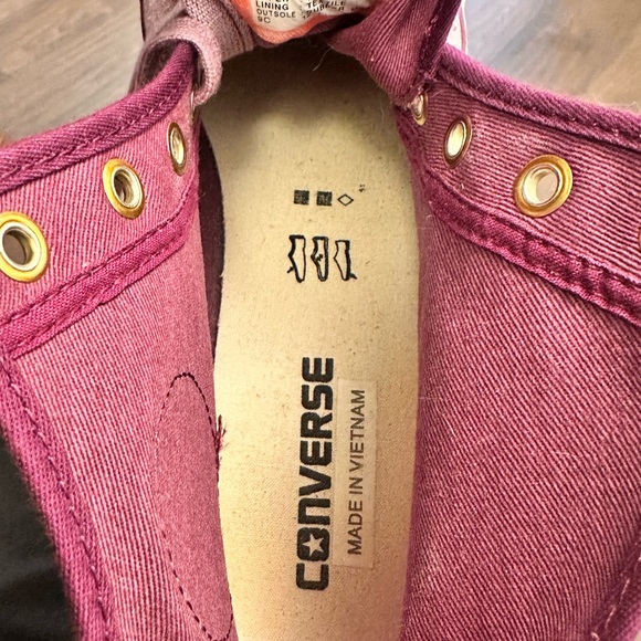 Converse Women’s PLATFORM Canvas NightShade Purple High Top Sneakers, Size: 9 - Picture 12 of 14